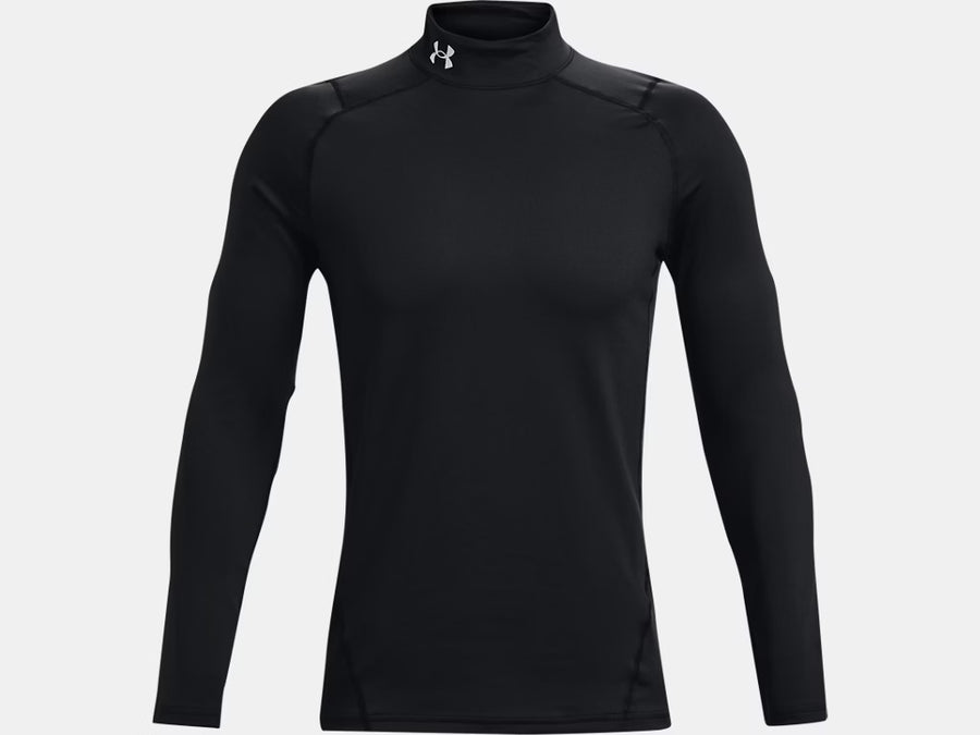 UA ColdGear® Fitted Men's Mock Training Wear Black Mens Small - Third Coast Soccer