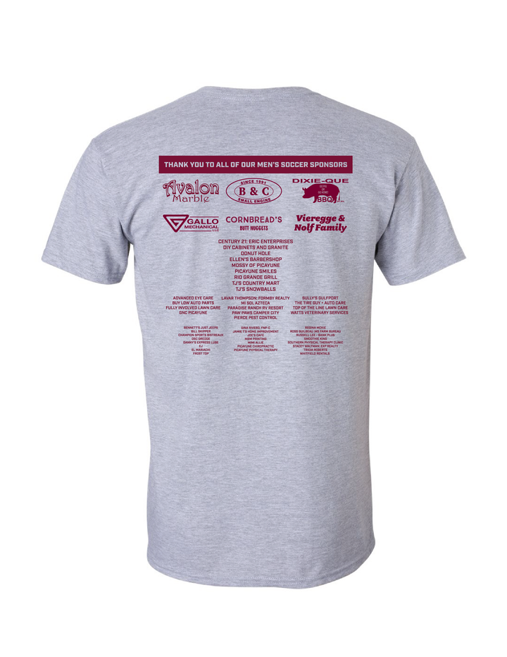 Picayune High School Short-Sleeve Shirt with Sponsors PMHS SW   - Third Coast Soccer
