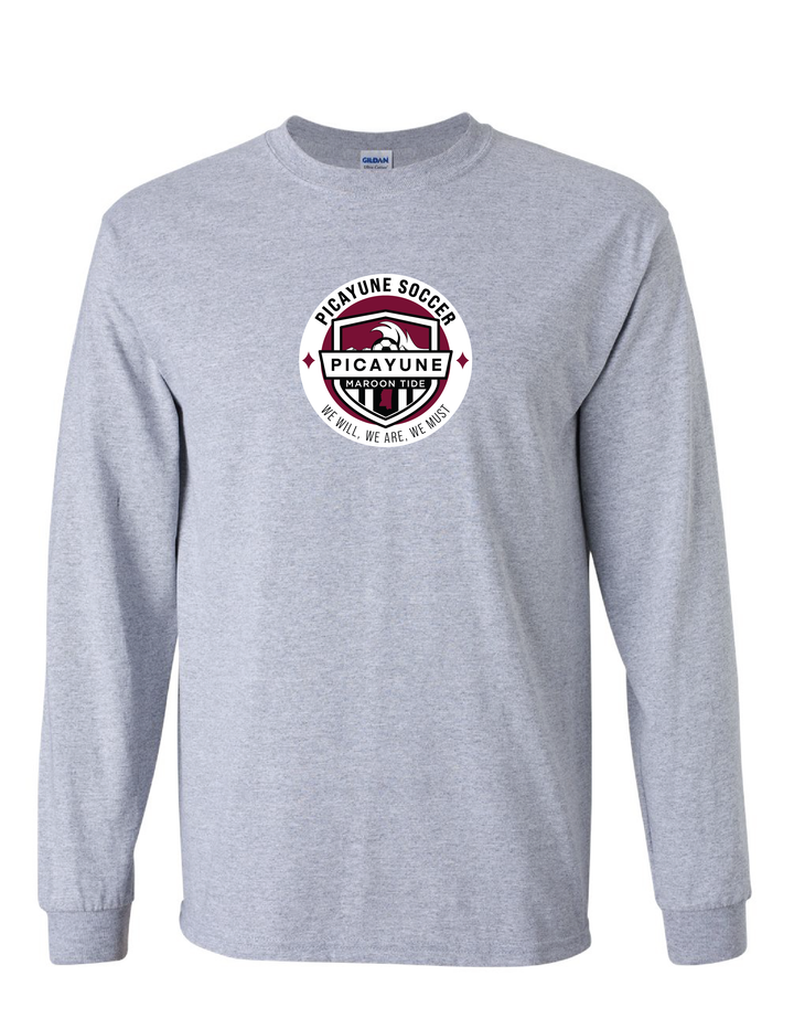 Picayune High School Long-Sleeve Shirt with Sponsors PMHS SW   - Third Coast Soccer