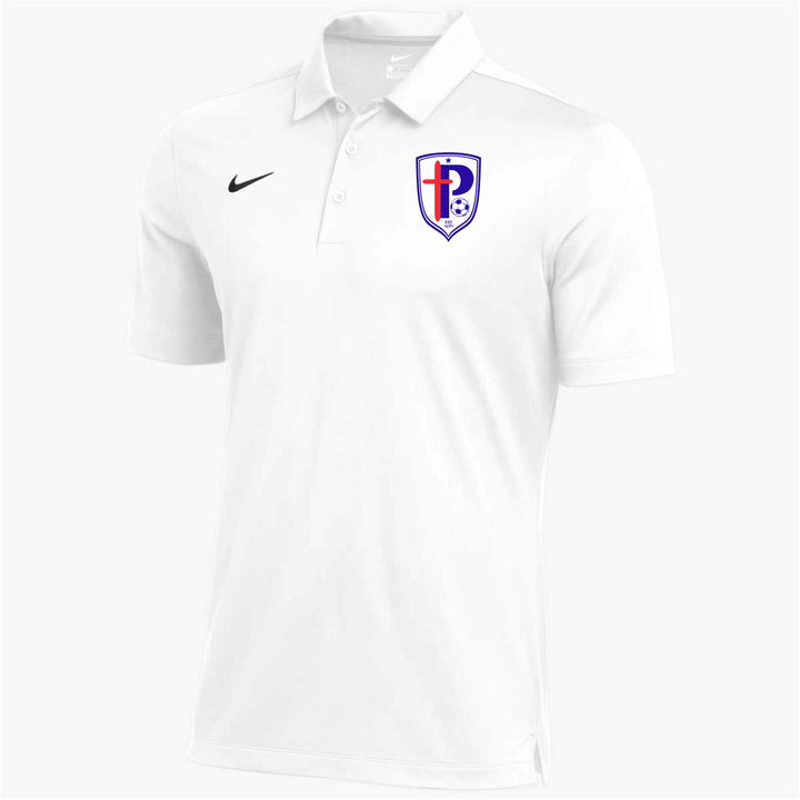 Nike PBS Soccer Franchise Polo Parkview Baptist School White Mens Small - Third Coast Soccer