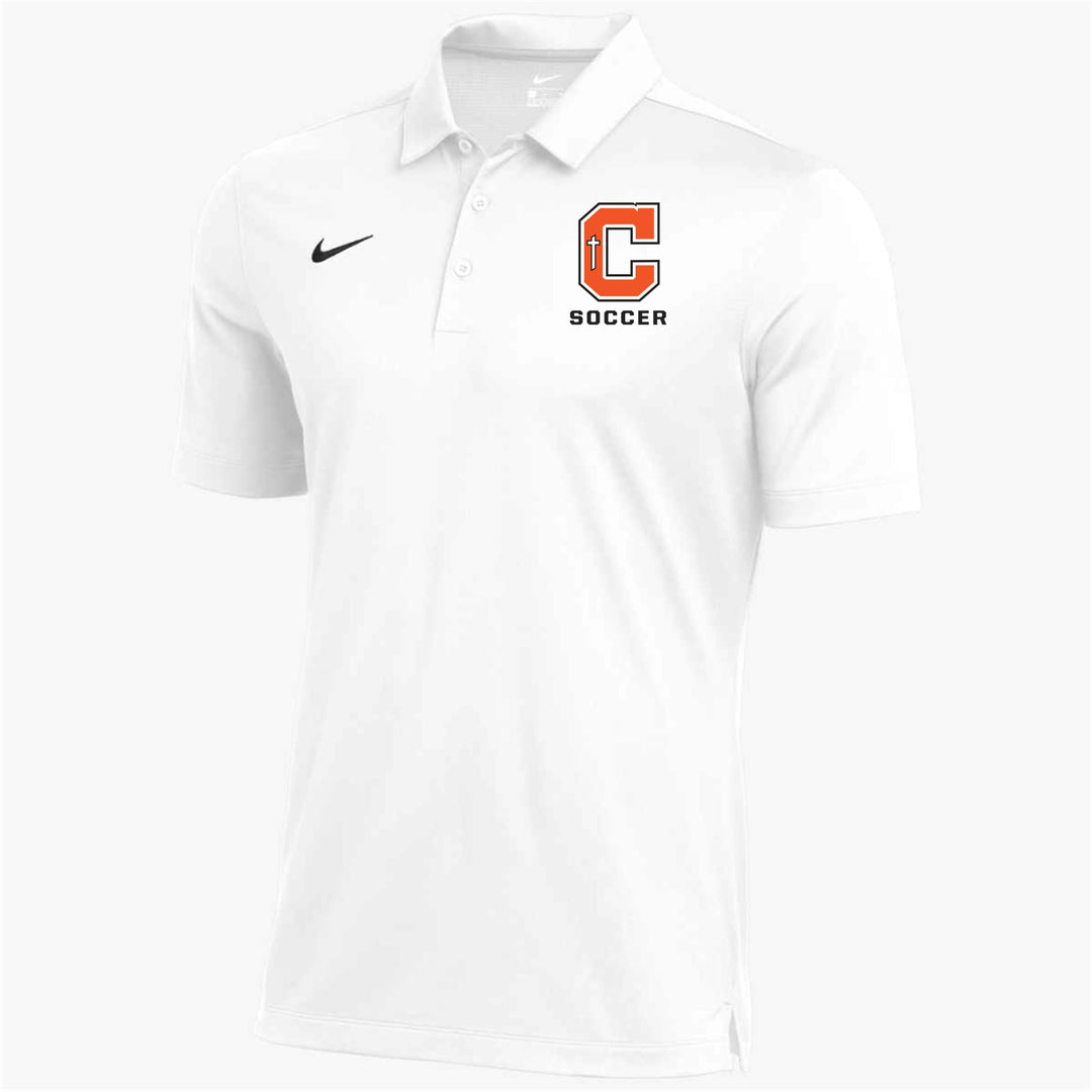 Nike Catholic Franchise Polo Catholic HS BR White Mens Small - Third Coast Soccer