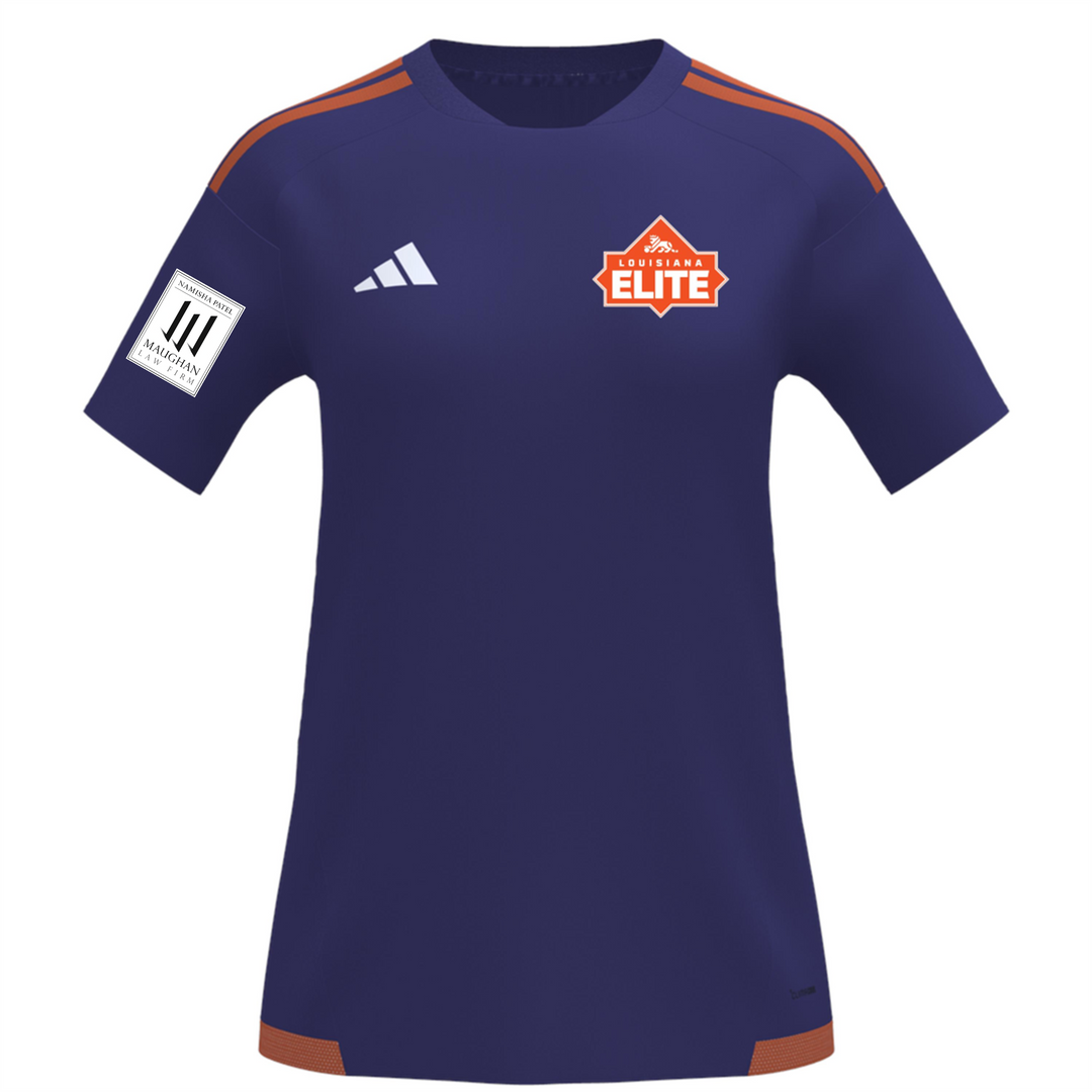 adidas LA Elite Women's Custom Tiro 26 Competition Jersey - Purple/Orange Louisiana Elite Girls Purple Womens XXSmall - Third Coast Soccer