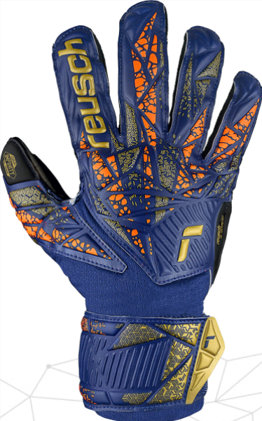 reusch Junior Attrakt Solid Infinity Finger Support Goalkeeper Glove Gloves   - Third Coast Soccer