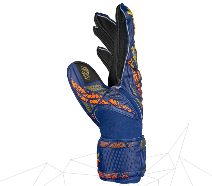 reusch Junior Attrakt Solid Infinity Finger Support Goalkeeper Glove Gloves   - Third Coast Soccer