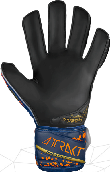 reusch Junior Attrakt Solid Infinity Finger Support Goalkeeper Glove Gloves   - Third Coast Soccer