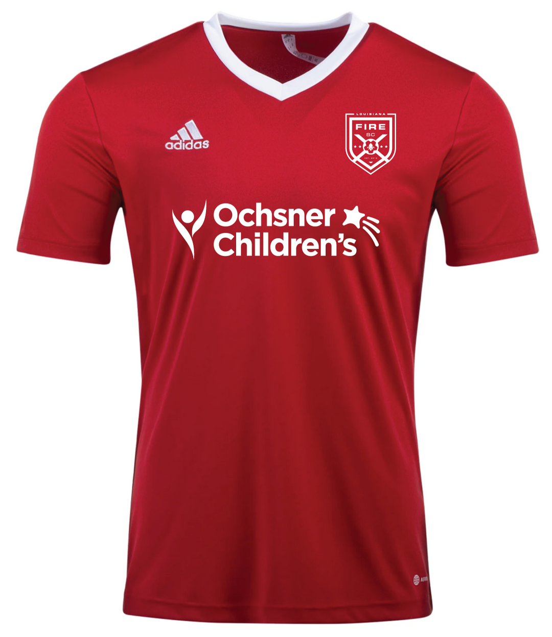 adidas Fire Recreational/Ignite Max Youth Entrada 22 Jersey - Red Louisiana Fire Rec 24/26   - Third Coast Soccer