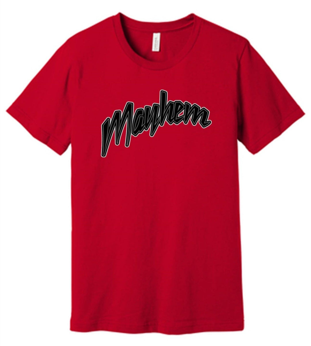 Bella+Canvas Mayhem Baseball Unisex Short-Sleeve Tee Mayham Baseball   - Third Coast Soccer