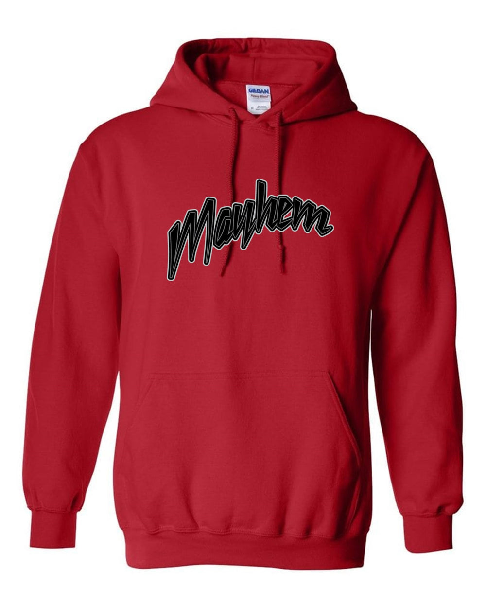 Mayhem Baseball Hooded Sweatshirt Mayham Baseball Red Youth Small - Third Coast Soccer