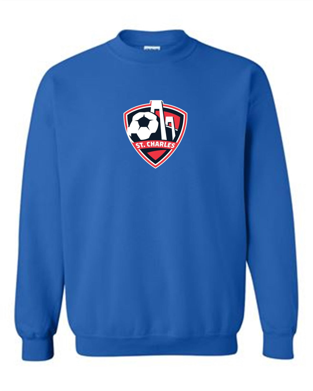 St. Charles Soccer Crew Neck Sweatshirt St. Charles Soccer Spiritwear Royal Youth Small - Third Coast Soccer