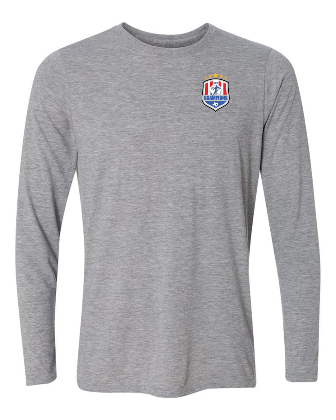 BVFC Long-Sleeve Shirt BVFC Sport Grey Over the Heart 3" - Third Coast Soccer