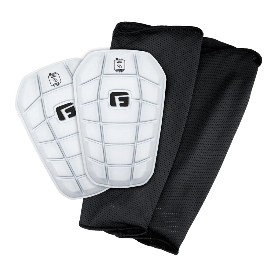 G-Form Pro-S Blade Shin Guards - White Adult Shinguards   - Third Coast Soccer