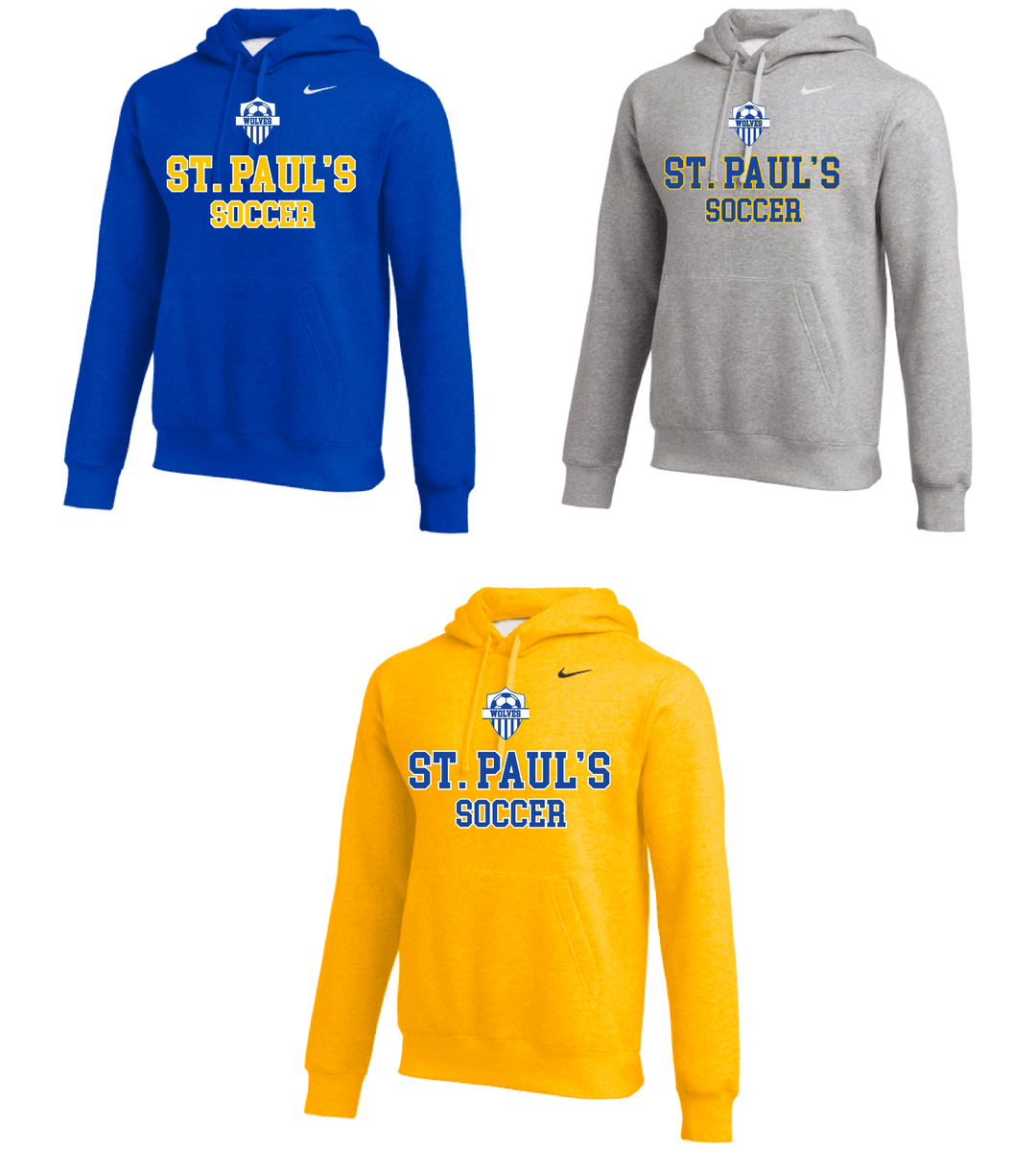 Nike St. Paul's HS Club Fleece Pullover Hoody St. Pauls 23   - Third Coast Soccer