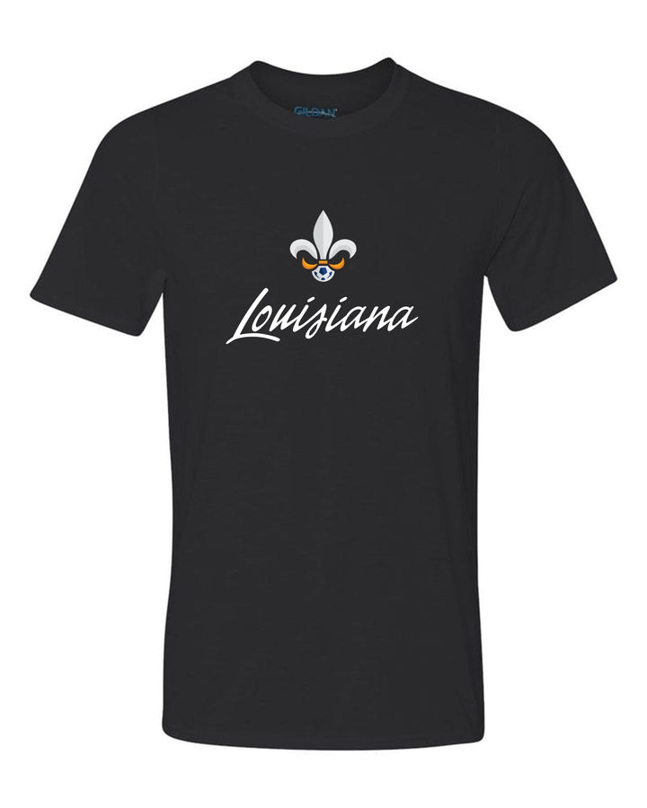 Louisiana Select LA Logo Short-Sleeve T-Shirt LA ODP Spiritwear Black Mens Small - Third Coast Soccer