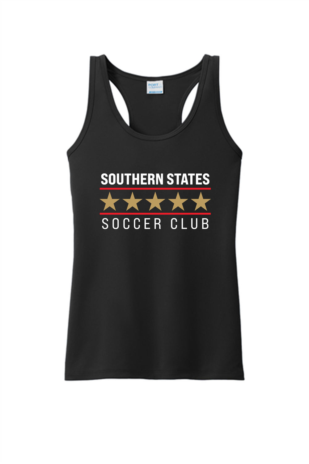 SSS Ladies Star Tank Southern States Spiritwear Black Womens XSmall - Third Coast Soccer