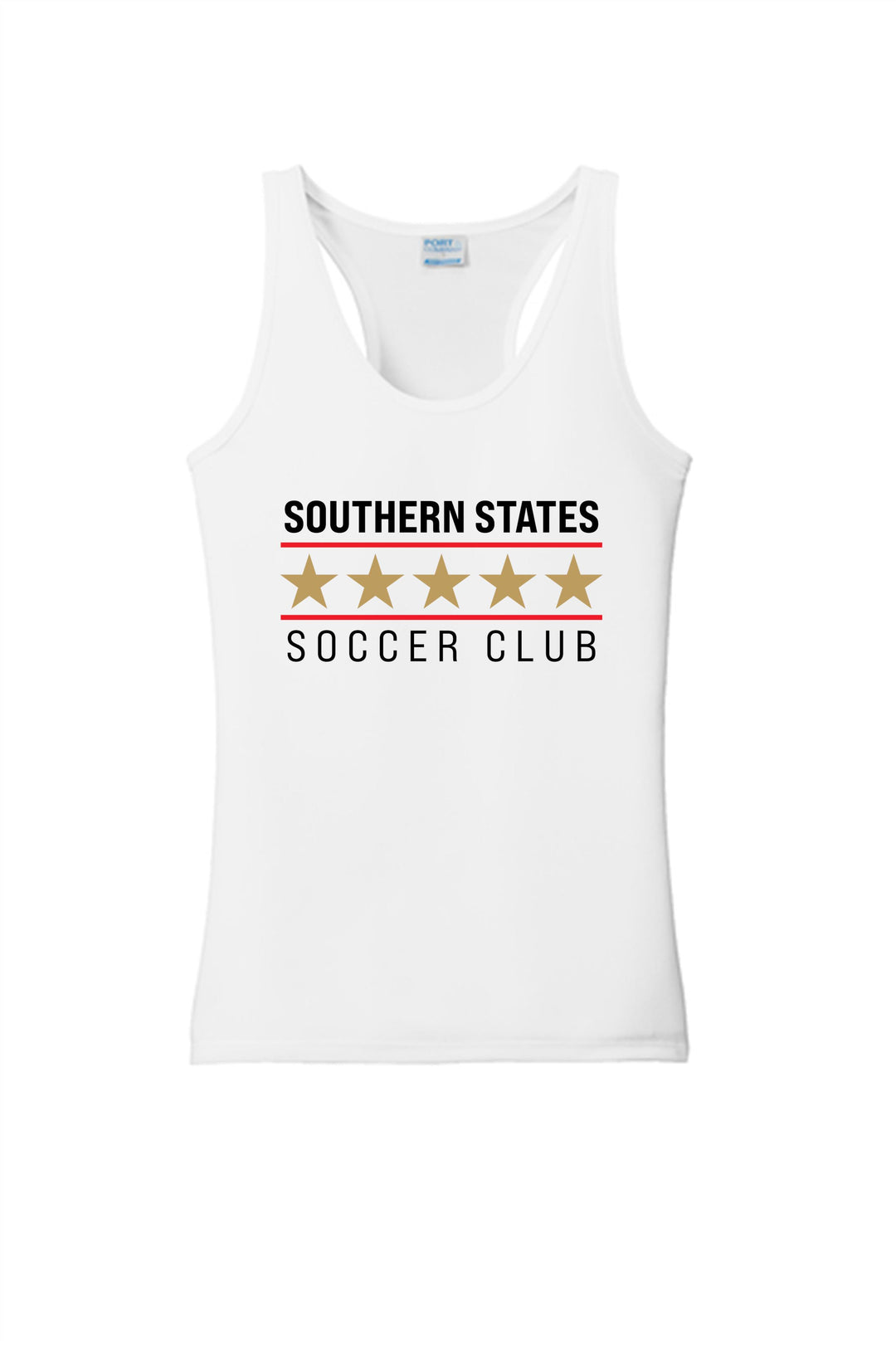 SSS Ladies Star Tank Southern States Spiritwear White Womens XSmall - Third Coast Soccer