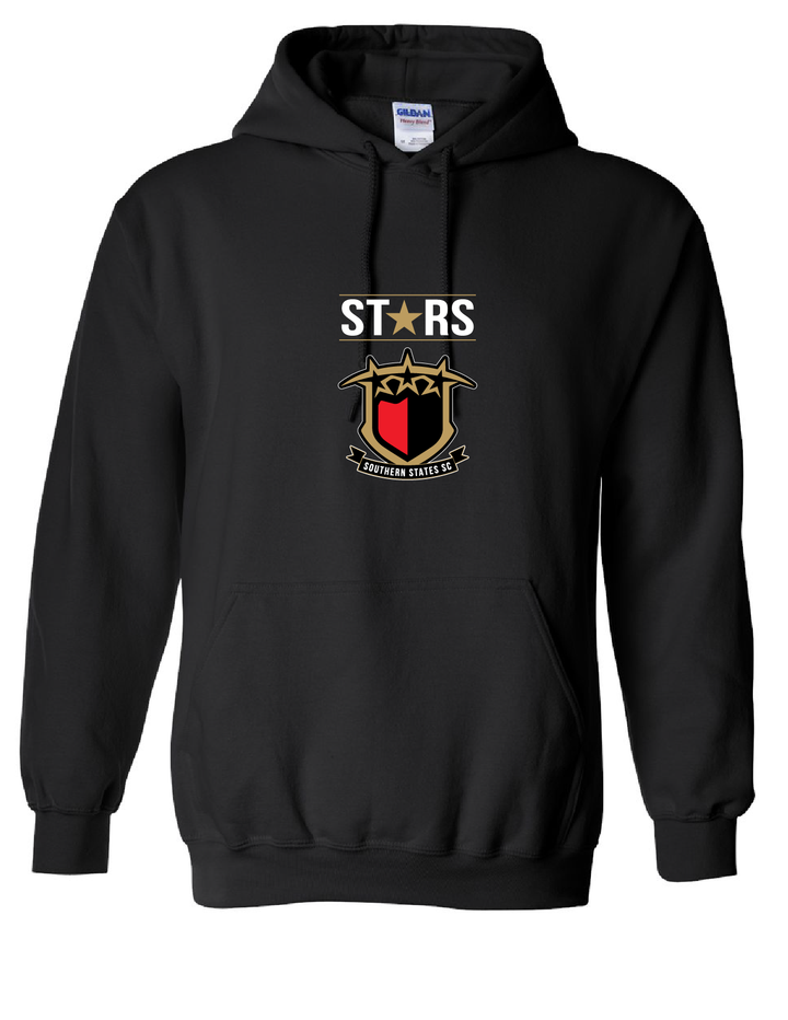 SSS Emblem Hooded Sweatshirt Southern States Spiritwear Black Youth Small - Third Coast Soccer