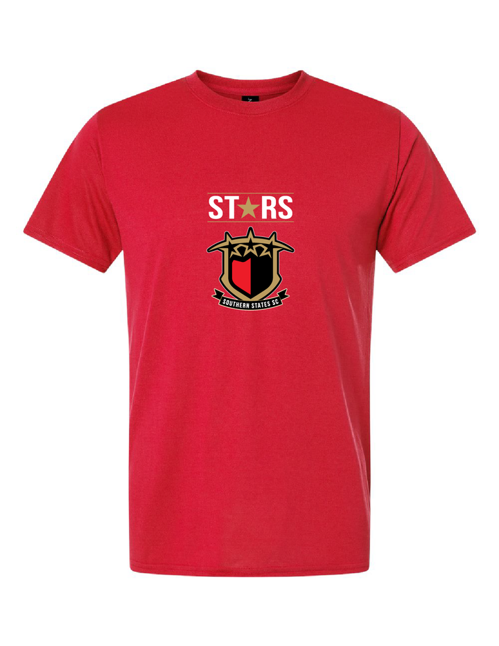 SSS Emblem T-Shirt Southern States Spiritwear Red Youth XSmall - Third Coast Soccer