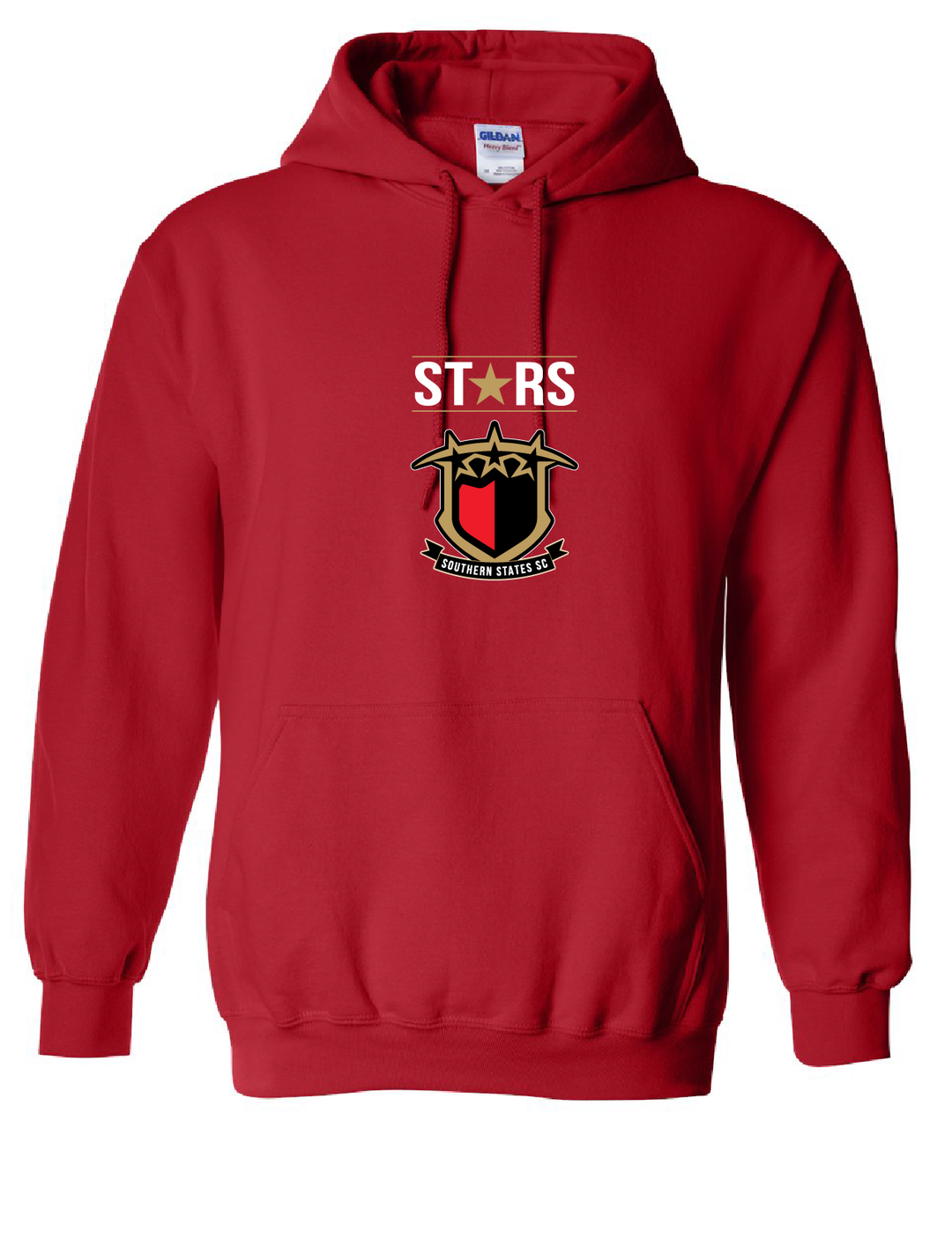 SSS Emblem Hooded Sweatshirt Southern States Spiritwear Red Youth Small - Third Coast Soccer