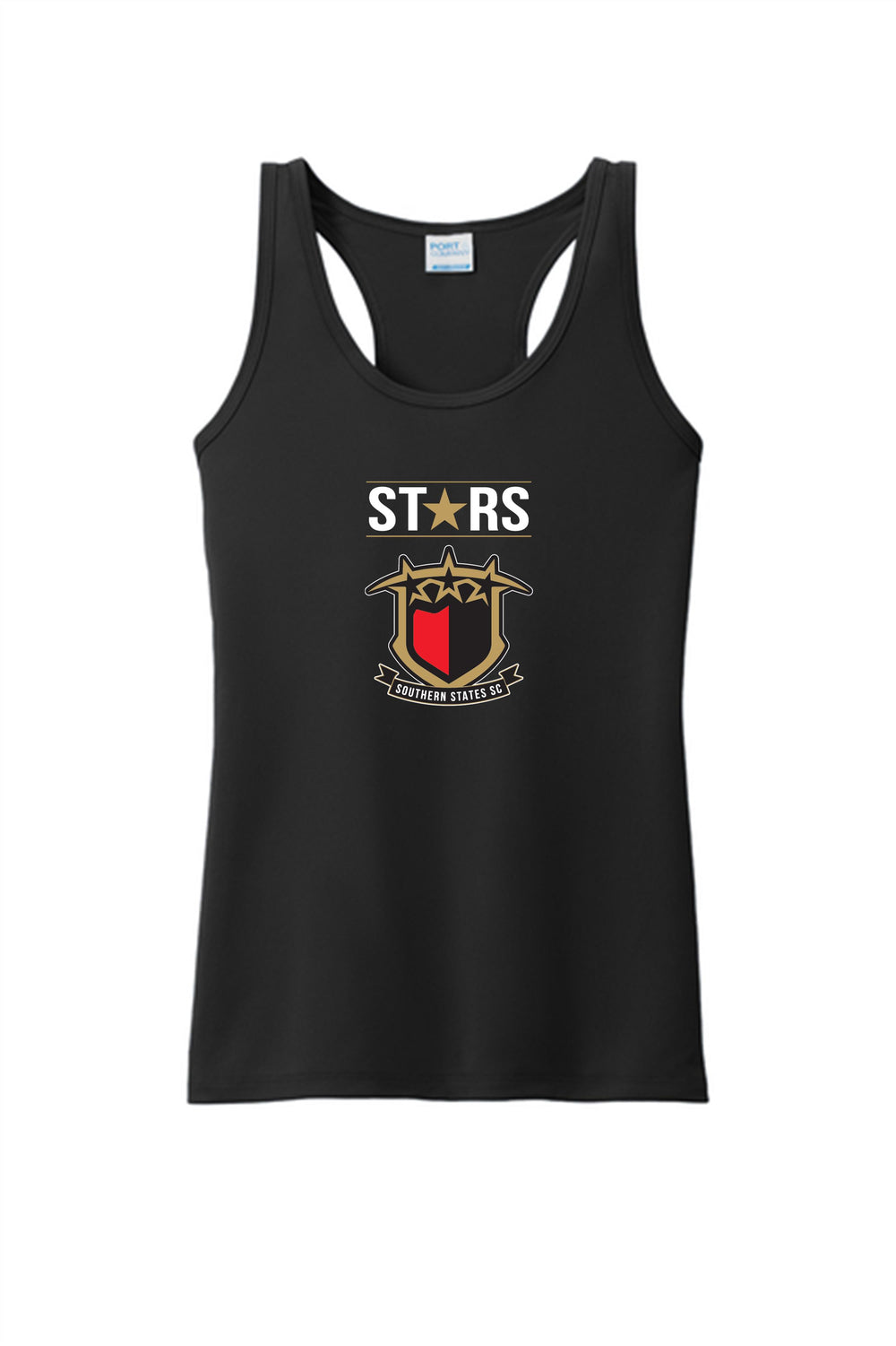 SSS Ladies Emblem Tank Southern States Spiritwear Black Womens XSmall - Third Coast Soccer