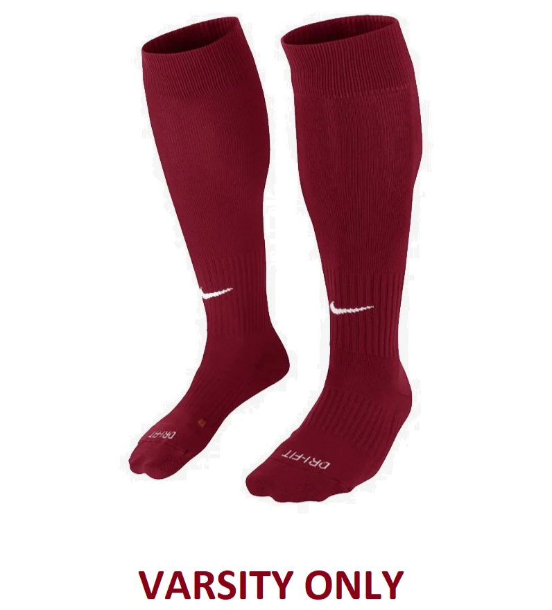 Nike Archbishop Hannan Classic II Sock - Team Red Hannan Girls 25 - Third Coast Soccer