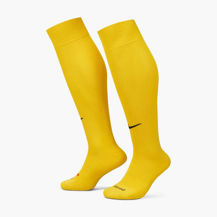 Nike Classic II Cushion Sock Socks Tour Yellow/Black XSmall - Third Coast Soccer