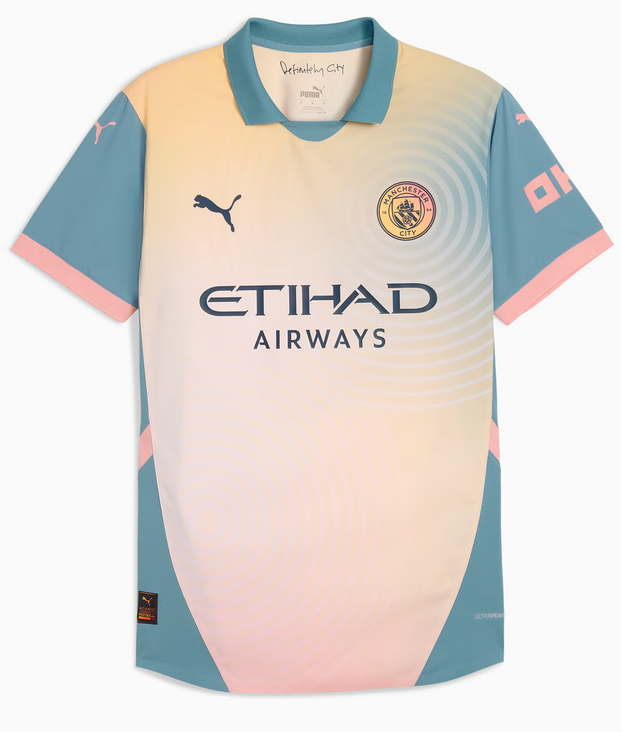 Manchester City 24/25 Authentic Fourth Men's Soccer Jersey Jerseys   - Third Coast Soccer