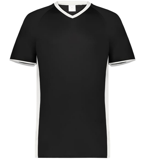 Augusta Cutter+ V-Neck Jersey Jerseys Black Youth Small - Third Coast Soccer