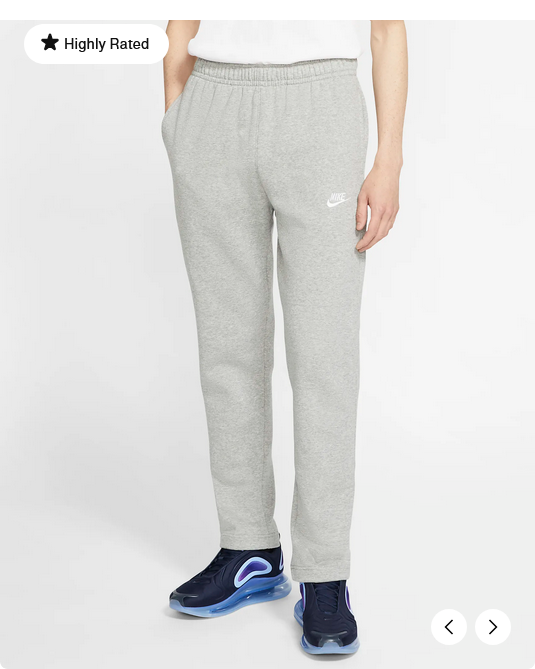 Nike Sportswear Club Fleece Pant (Grey) Pants - Third Coast Soccer