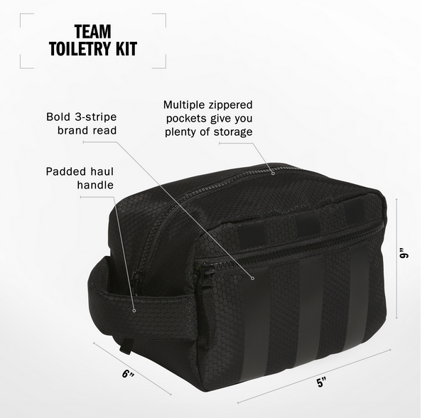adidas Team Toiletry Kit Bags - Third Coast Soccer