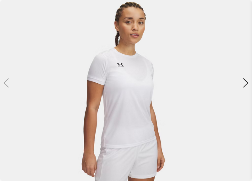 UA Women's Challenger Jersey Jerseys White Womens XSmall - Third Coast Soccer