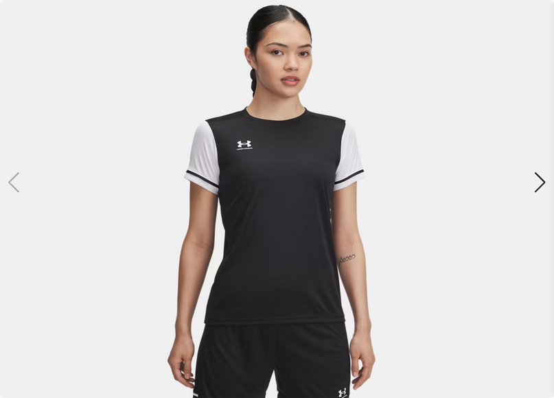 UA Women's Challenger Jersey Jerseys Black Womens XSmall - Third Coast Soccer