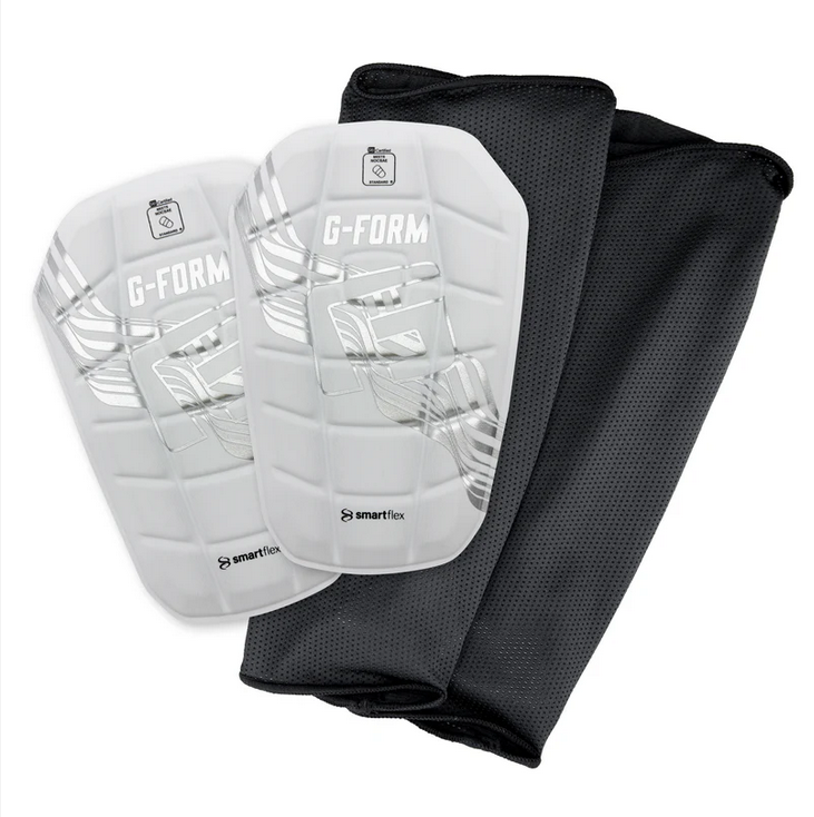 G-FORM Pro-S Blade Soccer Shin Guards - White Adult Shinguards White XSmall - Third Coast Soccer