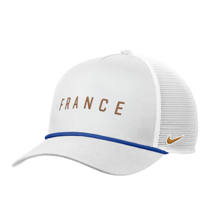 Nike France Rise Rope Trucker Hat - White – Third Coast Soccer