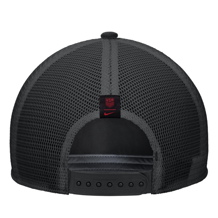 Nike USA Rise Rope Trucker Hat - Black Hats - Third Coast Soccer