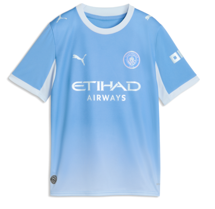 PUMA Youth Manchester City FC Home Jersey 26/27 Club Replica Team Light Blue/Icy Blue Youth Small - Third Coast Soccer