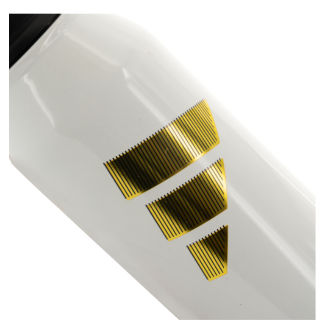 adidas Large Steel 1L Metal Bottle - White/Gold Metallic Player Accessories - Third Coast Soccer