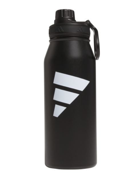 adidas Large Steel 1L Metal Bottle - Black/White