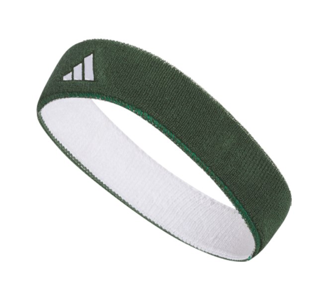 adidas Interval Reversible 2.0 Headband - Team Dark Green/White