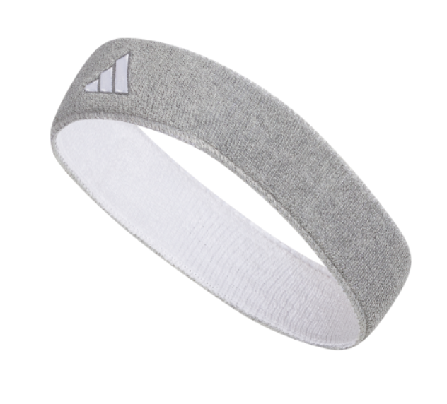 adidas Interval Reversible 2.0 Headband - Heather Light Grey/White