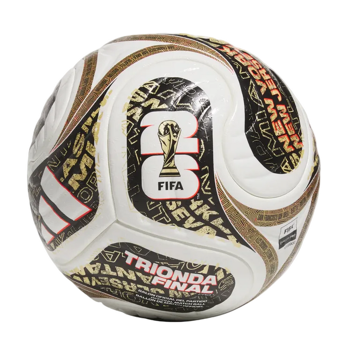 adidas FIFA World Cup 2026 Trionda Finals Pro Ball Balls White/Black/Metallic Gold 5 - Third Coast Soccer