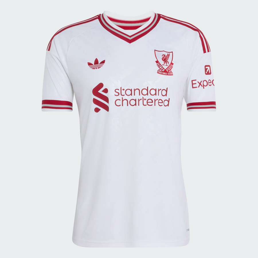 adidas Liverpool FC Away Jersey 26/27 Club Replica White Mens Small - Third Coast Soccer