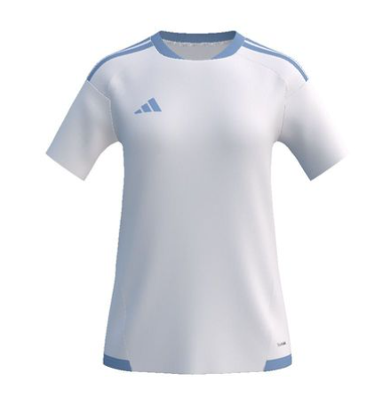adidas Women's Custom Tiro26 Competition Jersey - White/Light Blue