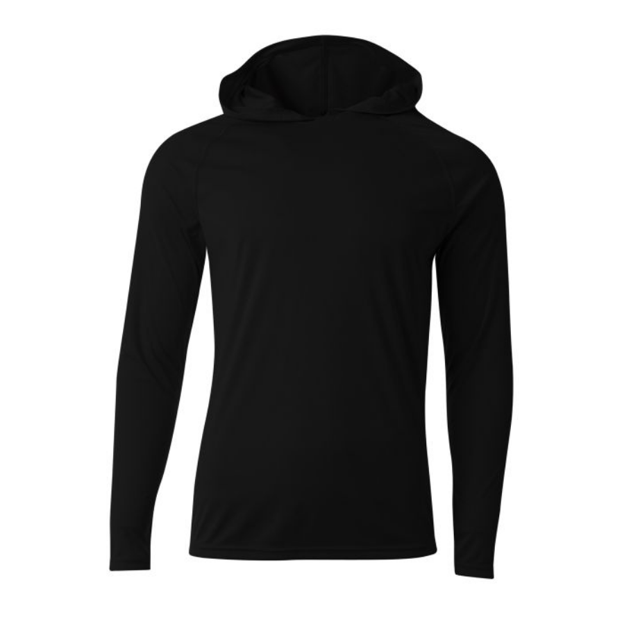 A4 Cooling Performance Long Sleeve Hooded Tee T-Shirts   - Third Coast Soccer
