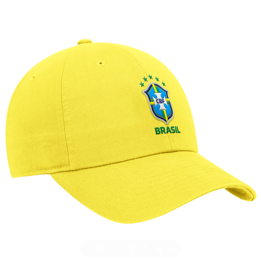 Nike Brazil 2026 Club Cap - Yellow Strike Hats - Third Coast Soccer