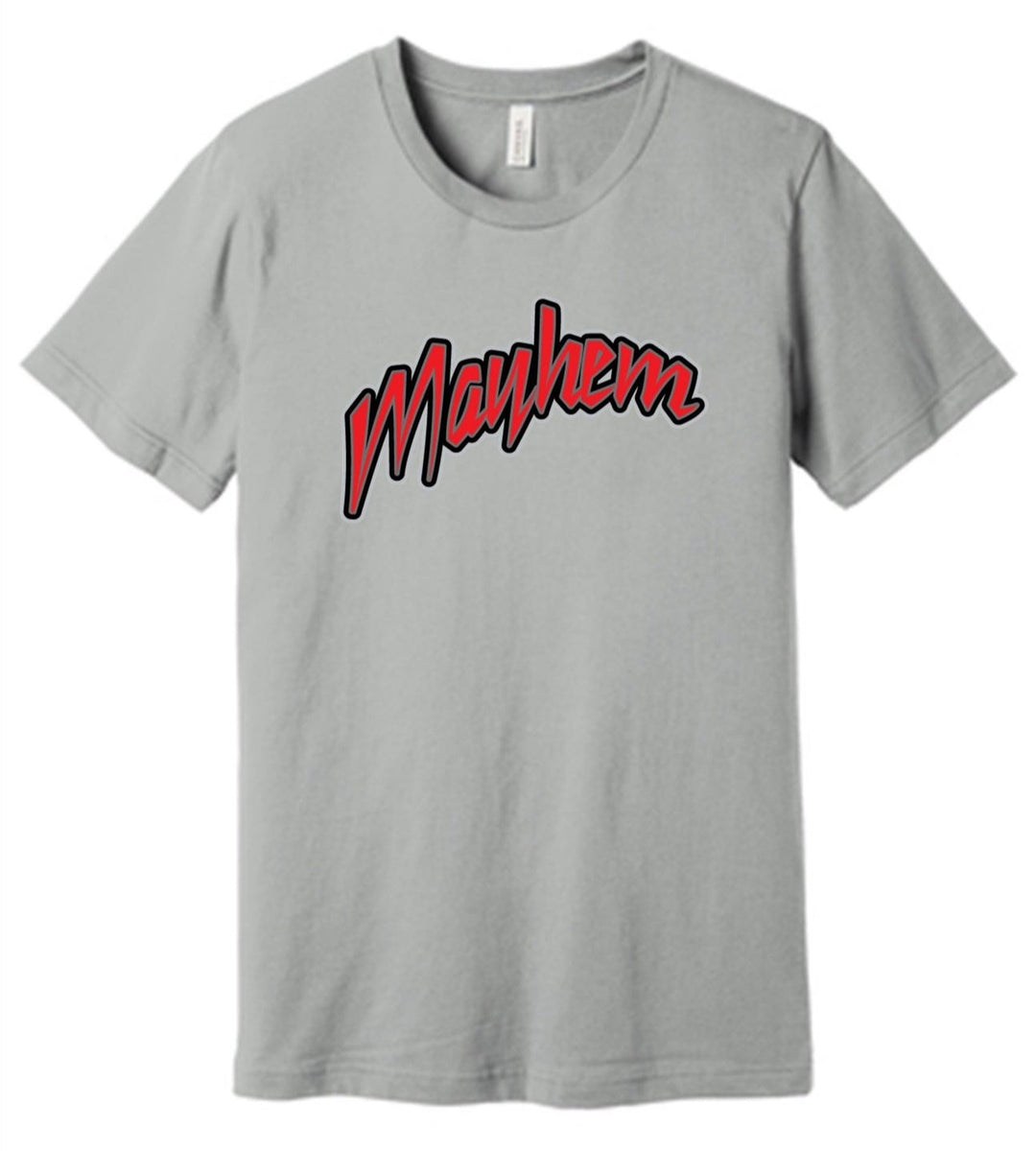 Bella+Canvas Mayhem Baseball Unisex Short-Sleeve Tee Mayham Baseball   - Third Coast Soccer