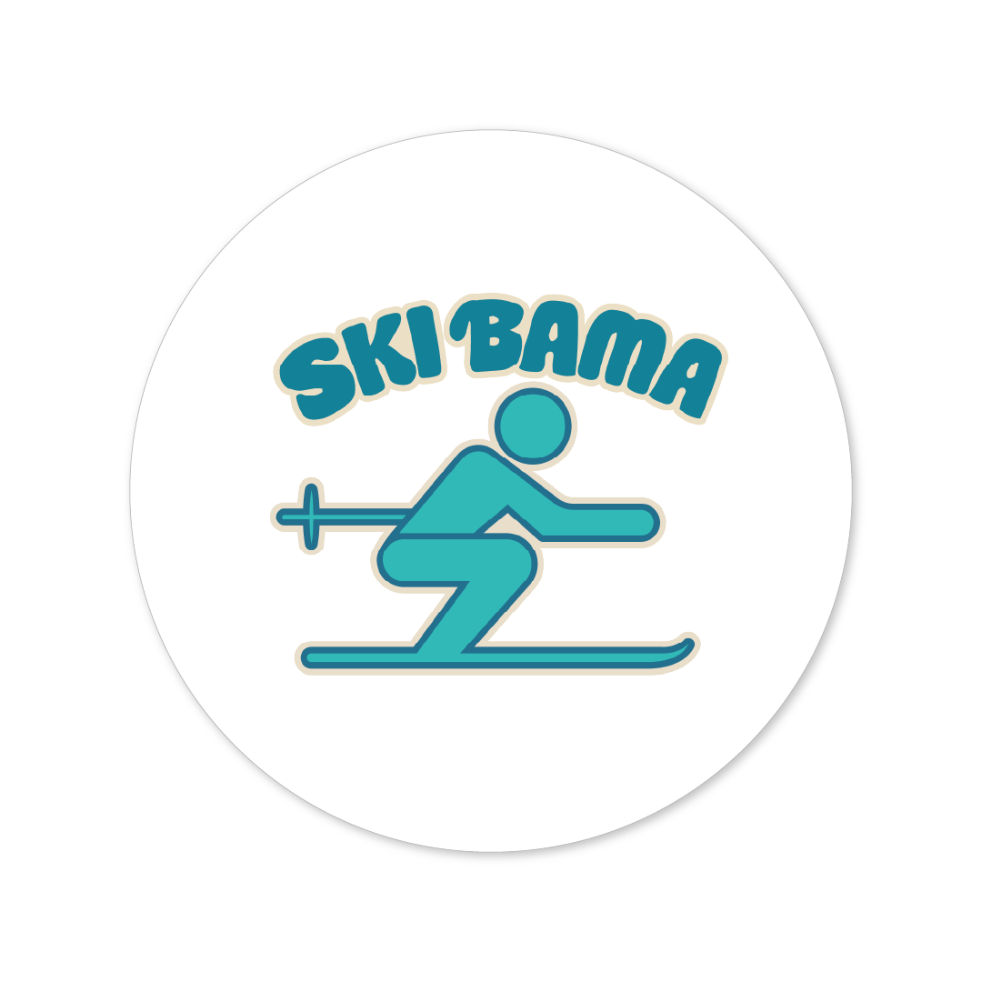 Ski Bama Sticker Ski Bama 5 - Third Coast Soccer