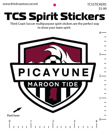 Picayune Soccer Sticker PMHS SW   - Third Coast Soccer