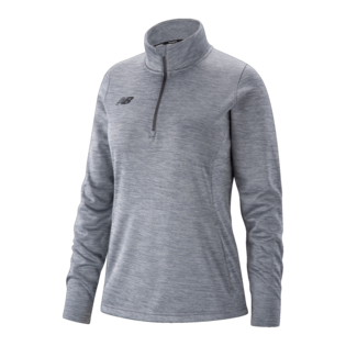 New Balance Women's Thermal Half Zip Training Wear Medium Heather Grey Womens XSmall - Third Coast Soccer