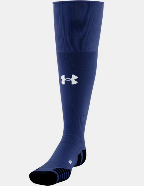 Under Armour Over-The-Calf Soccer Sock Socks Midnight Navy Small - Third Coast Soccer