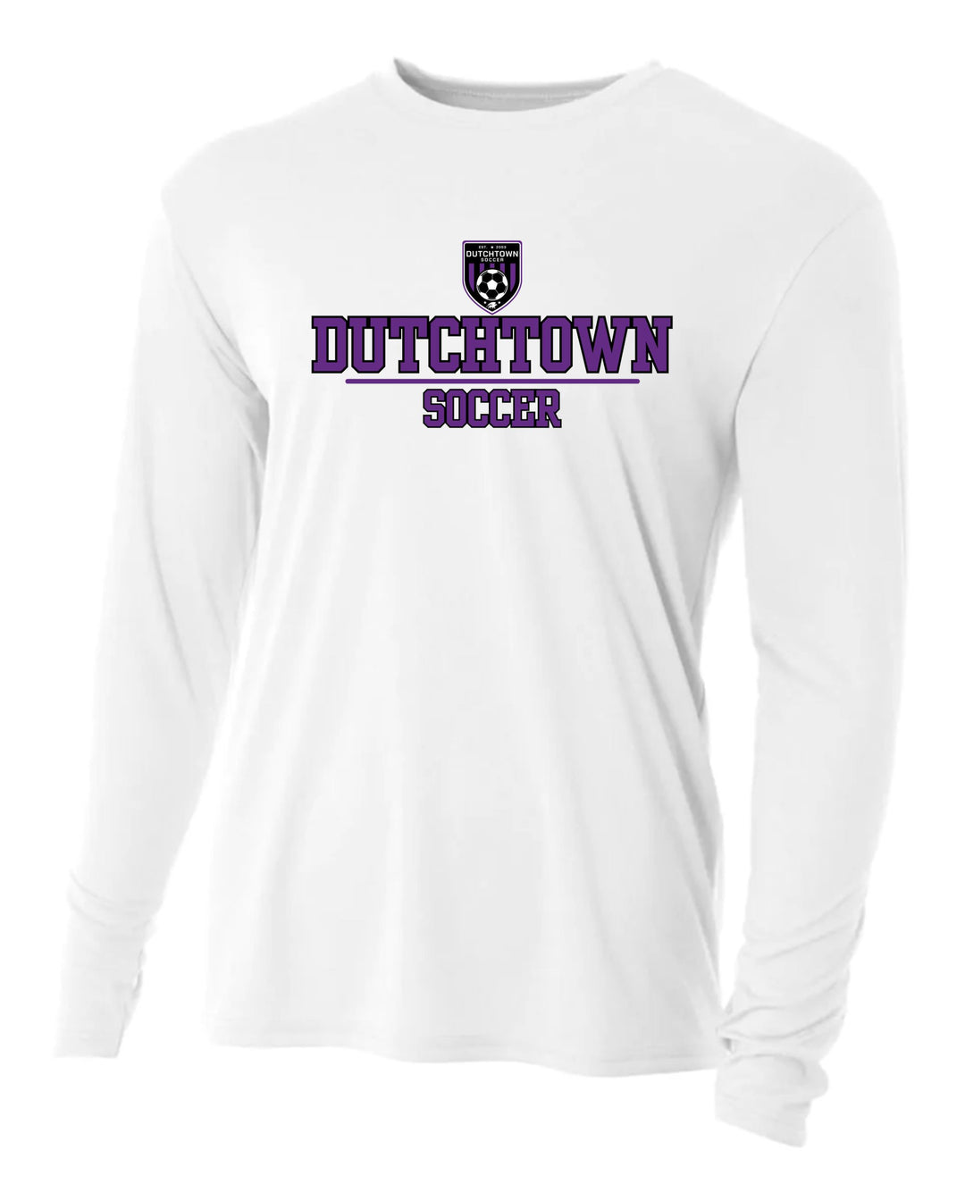 A4 Dutchtown Soccer LS Jersey Dutchtown High School White Youth Small - Third Coast Soccer